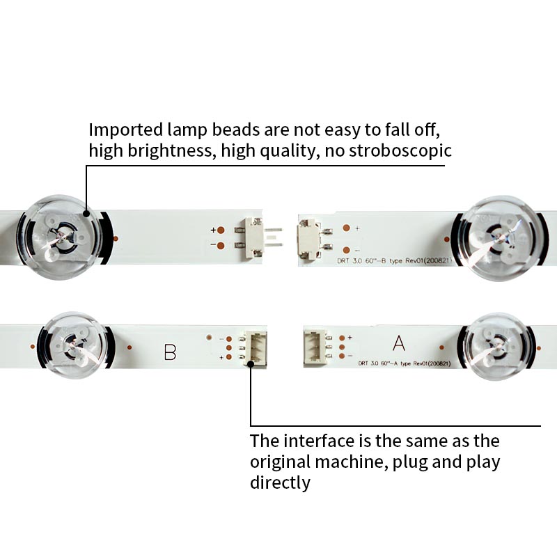 LED TV Backlight strips DRT 3.0 60 A type Rev01 200821 for 60LB561U-ZC 60LF580V 60LY320C 60GB6580