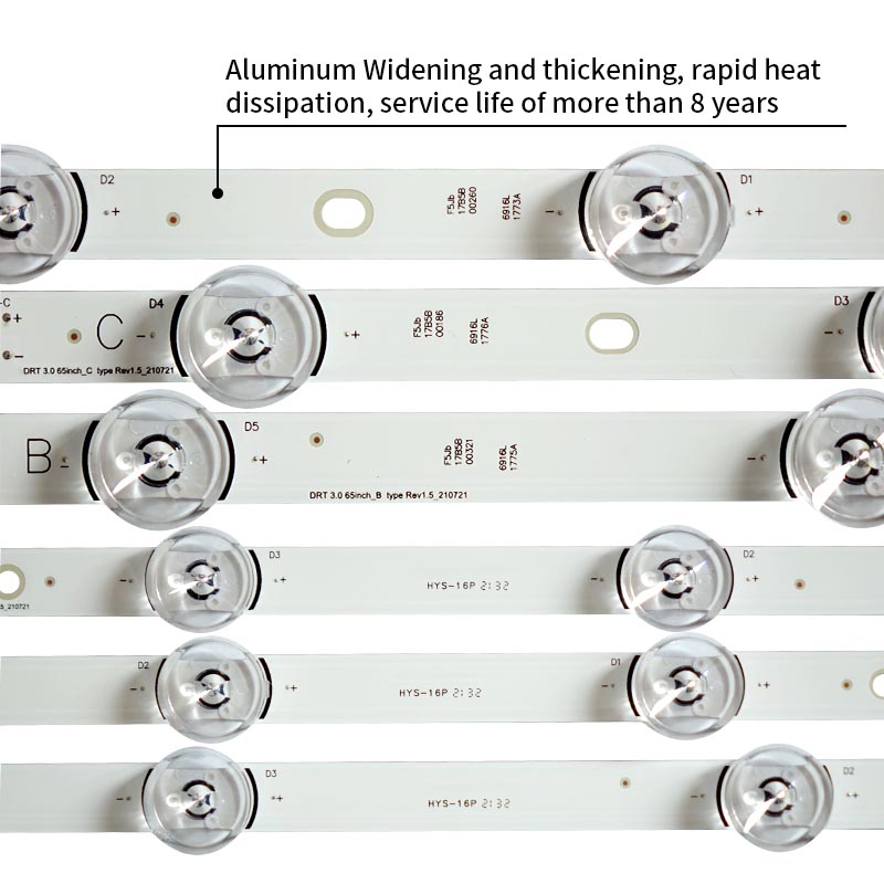 LED TV Backlight strips DRT 3.0 65inch A Rev1.5 210721 for 65LB5830 65GB6310 LC650DUF-FGA2A1
