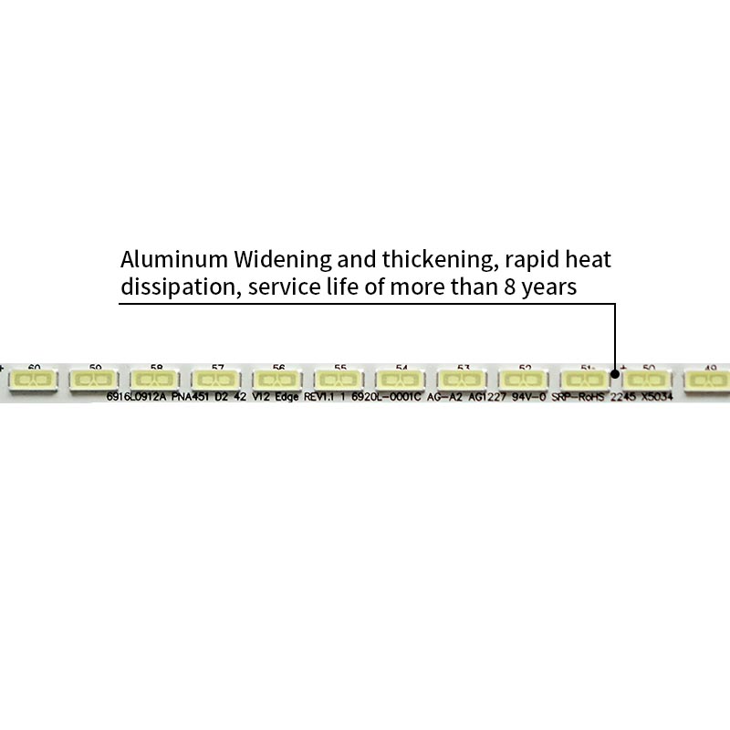 LED TV Backlight strips 6916L0912A PNA451 D2 42 V12 Edge REV1.1 1 6920L-0001C AG-A2 AG1227 for 42LM615S 42LM620S 42LT360C 42LT380