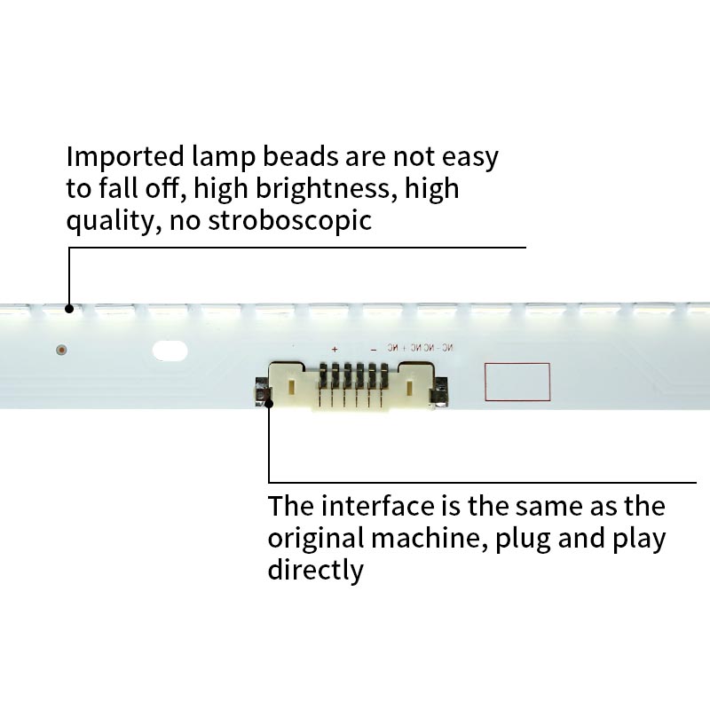 LED TV Backlight strips S_K5.5/6.2K_55_SF70_72LED_REV2.0_160127_LM41_00301A V6EY_550SM0_LED72_R4 BN96-39509A for UA55K6800AJXXZ