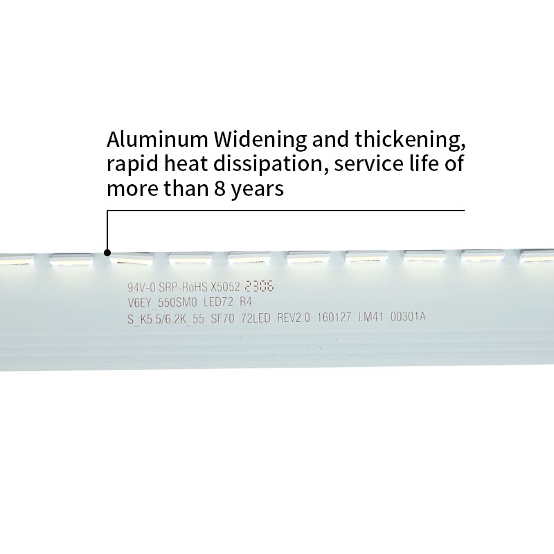 LED TV Backlight strips S_K5.5/6.2K_55_SF70_72LED_REV2.0_160127_LM41_00301A V6EY_550SM0_LED72_R4 BN96-39509A for UA55K6800AJXXZ