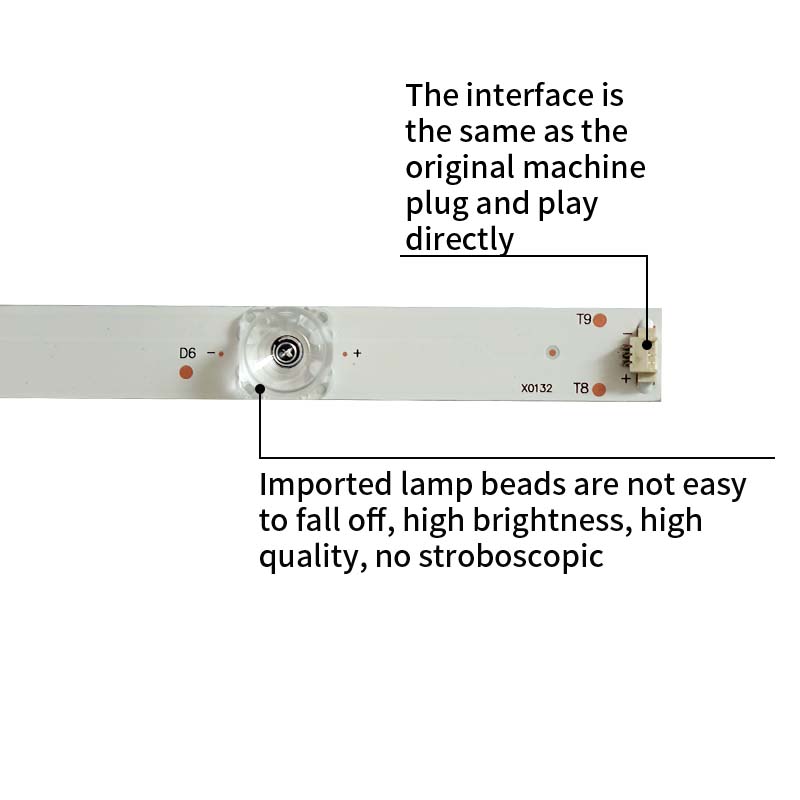 LED TV Backlight strips LED55D6-01 30355006201 for LQ55H31 Q55X31J G55C F55C LQ55AL88M81