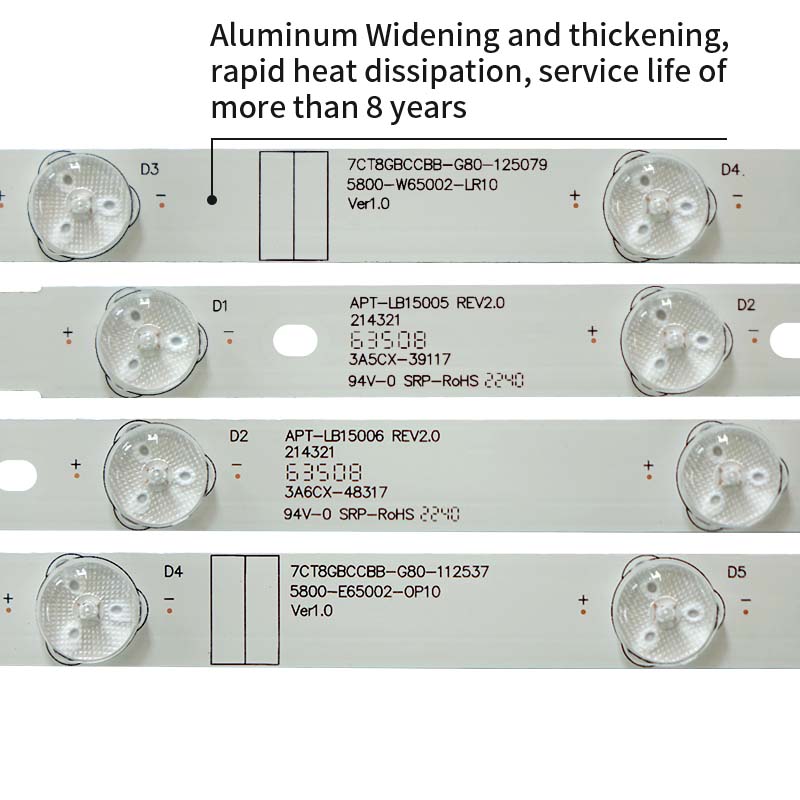 LED TV Backlight strips APT-LB15005 214321 7779-665000-D010 5800-W65002-LR10 for 65E6000 65M6E K65