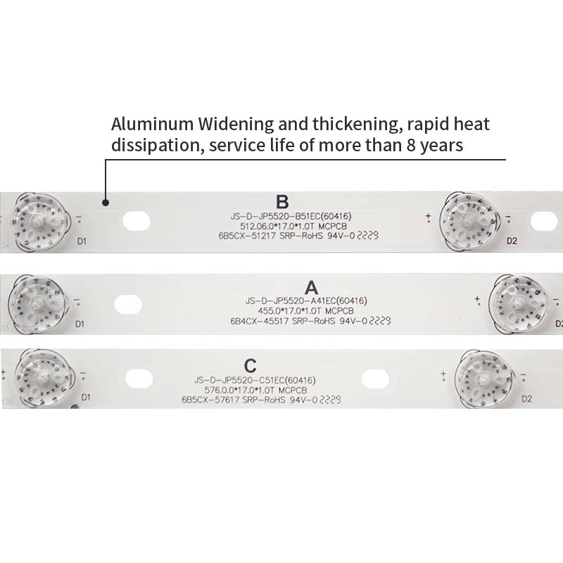 LED TV Backlight strips JS-D-JP5520-A41EC B51EC C51EC MS-L0956 for AKTV551