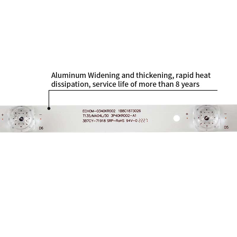 LED TV Backlight strips ECHOM-0340KR002 3P40KR003-A0/O for 2T-C40ACTA