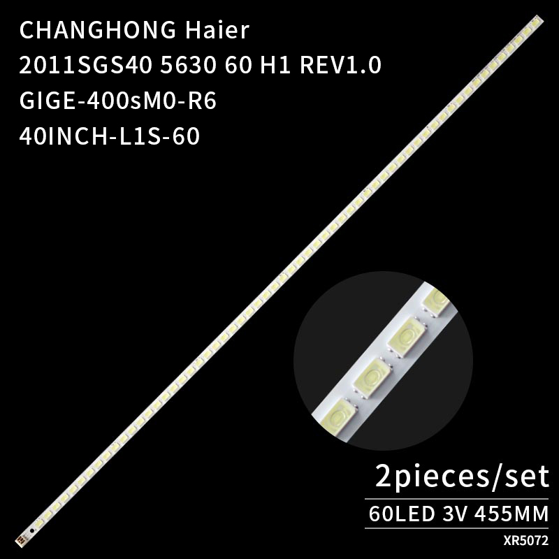 LED TV Backlight strips 40INCH-L1S-60 GIGE-400SMO-R6 10.11.14 2011SGS40 5630 60 H1 REV1.0 for L40F3200B 40HL150C