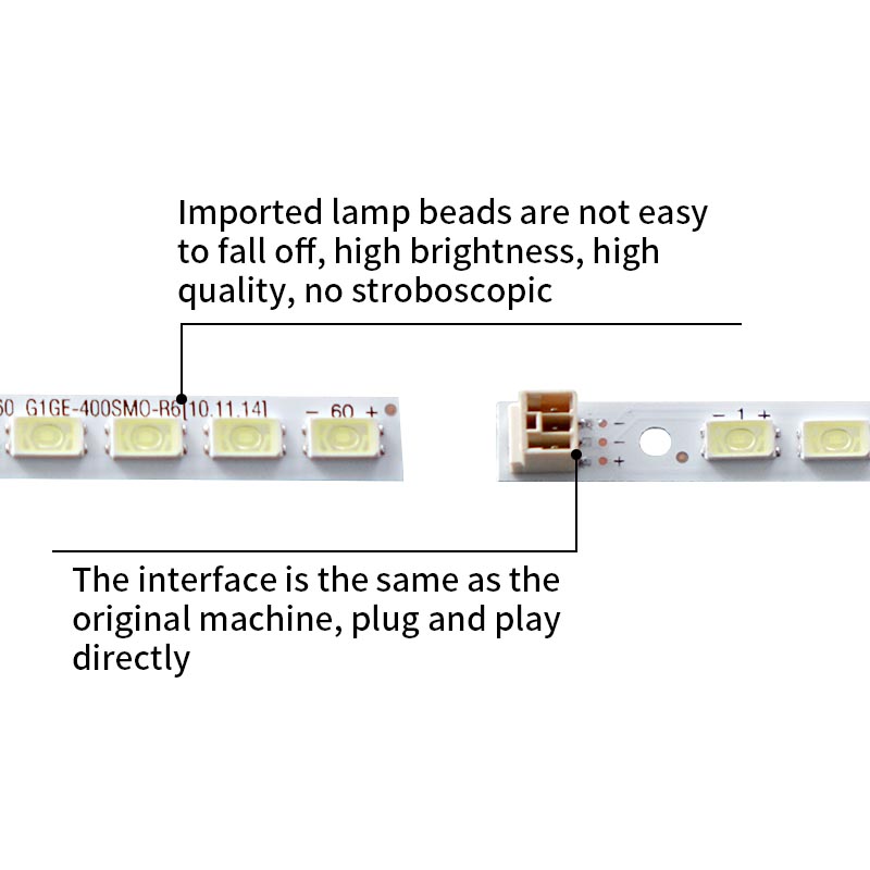 LED TV Backlight strips 40INCH-L1S-60 GIGE-400SMO-R6 10.11.14 2011SGS40 5630 60 H1 REV1.0 for L40F3200B 40HL150C