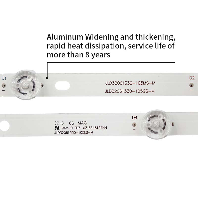 LED TV Backlight strips JL.D32061330-105LS-M GZJD-32D6-OD35-2*6 MS-L2168 V2 for L3210 AP-32P