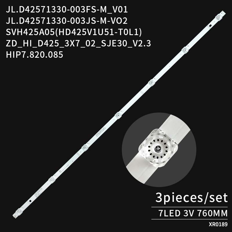 LED TV Backlight strips JL.D42571330-003FS-M_V01 SVH425A05 HD425V1U51-T0L1 HIP7.820.085 for Z43A55 H43E3A