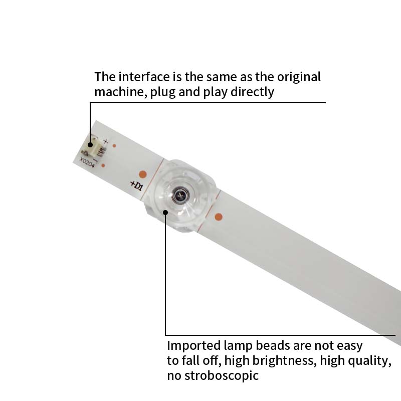 LED TV Backlight strips 43MK-W55000-Y8P00 43MK-W55000-7P00 7794-655000-D210 for 55G60 55H5M