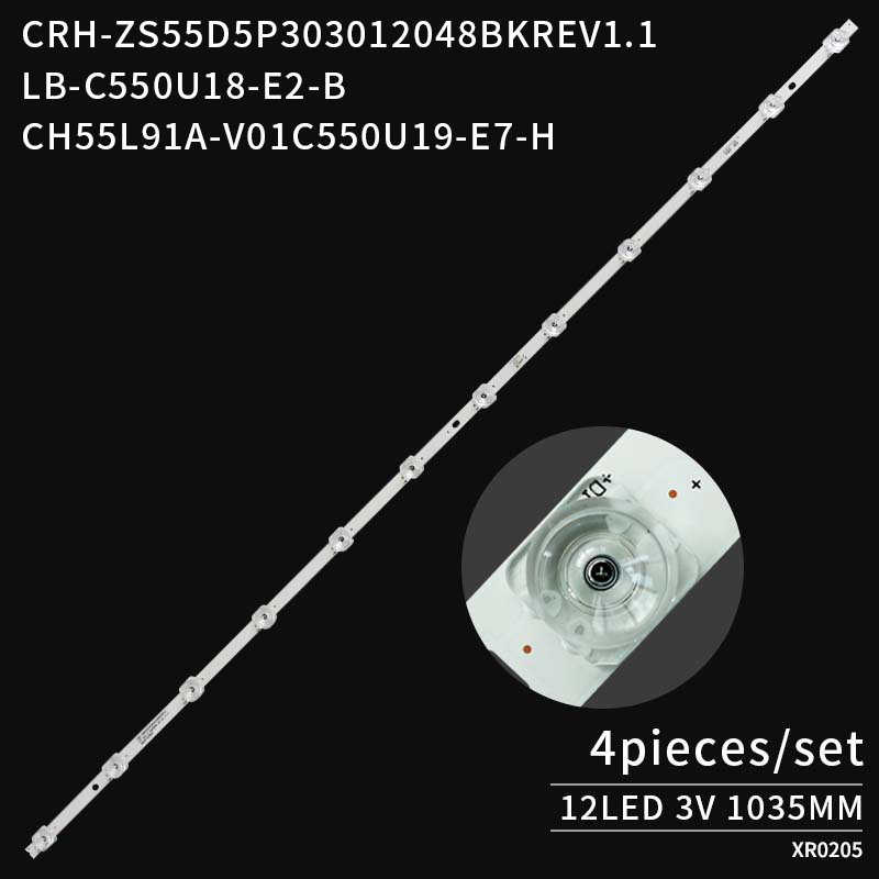LED TV Backlight strips CRH-ZS55D5P303012048BKREV1.1 CH55L85A-V01 DSBJ-WG for 55J5500U
