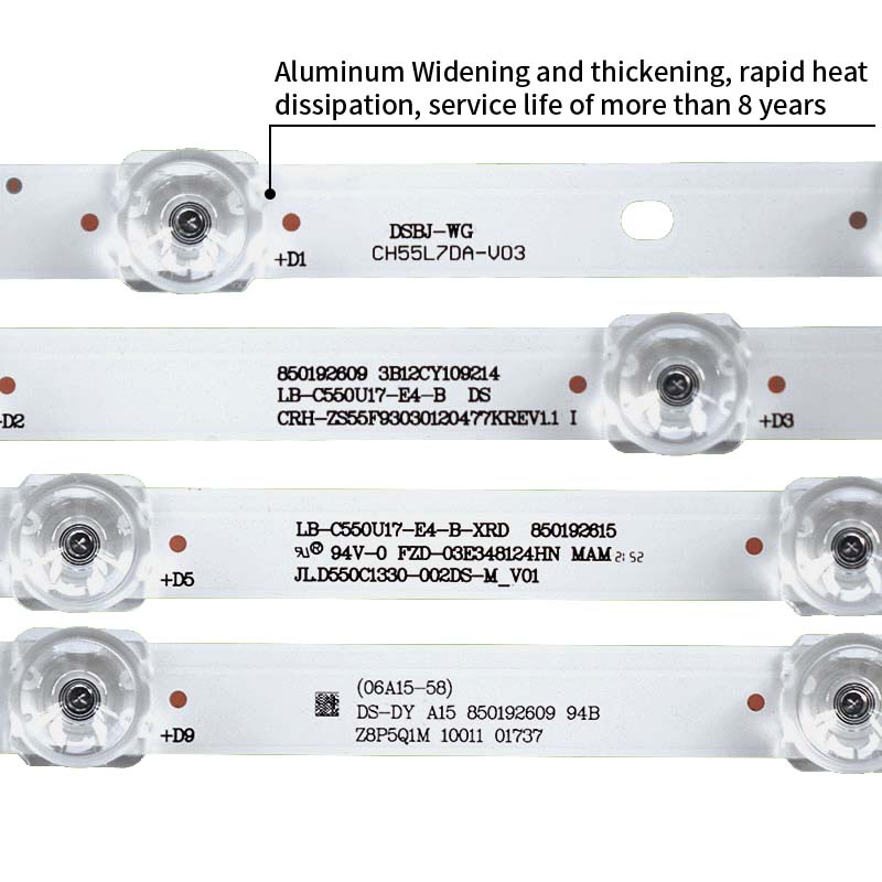 LED TV Backlight strips JL.D550C1330-002DS-M_V01 CRH-ZS55F93030120477KREV1.1 I for 55F9 55D3P