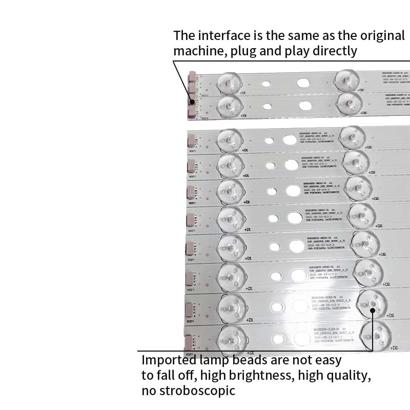 LED TV Backlight strips TOT_55B3700_8X8_3030C_A_R BD550E32-0801S-01 A4 for B55A380