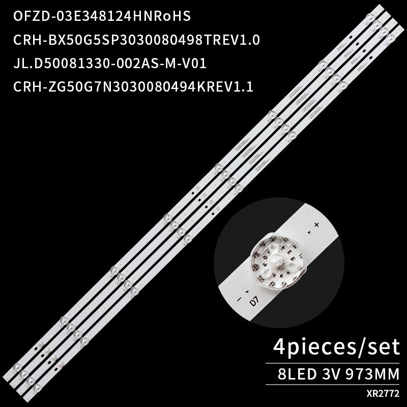 LED TV Backlight strips CRH-BX50G5SP3030080498TREV1.0 JL.D50081330-002AS-M-V01 for U50H7N PTV50G71AGBL