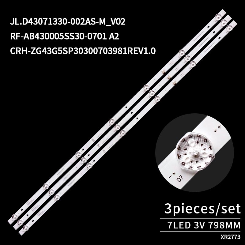 LED TV Backlight strips JL.D43071330-002AS-M_V02 RF-AB430005SS30-0701 A2 for 42G6F