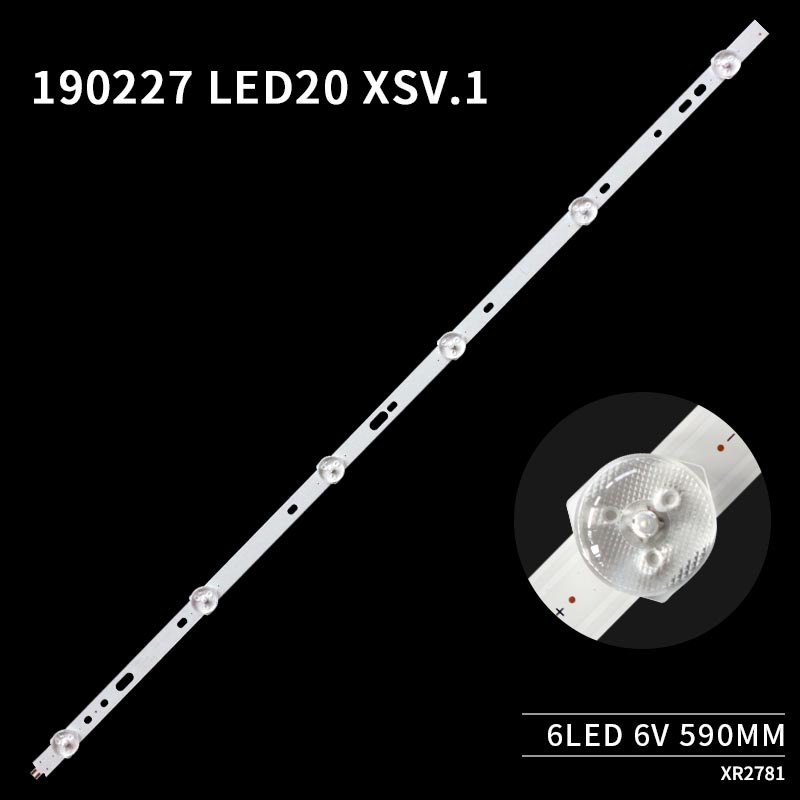 LED TV Backlight strips 190227 LED20 XSV.1 for LXR0020 6LED 6V 590MM