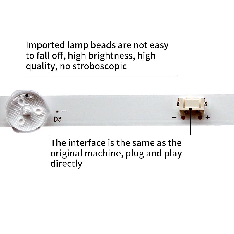 LED TV Backlight strips 05-43DF-3030-OD38-3X7-770X12-210722 for 43S605BFS