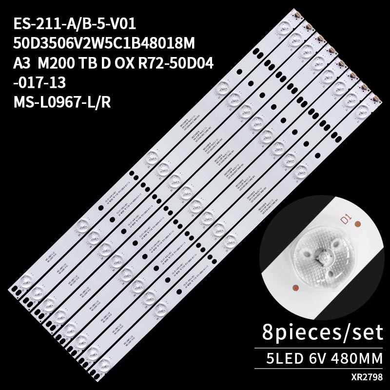 LED TV Backlight strips MS-L0967-L/R 50D3506V2W5C1B48018M ES-211-A/B-5-V01 for AKAI50