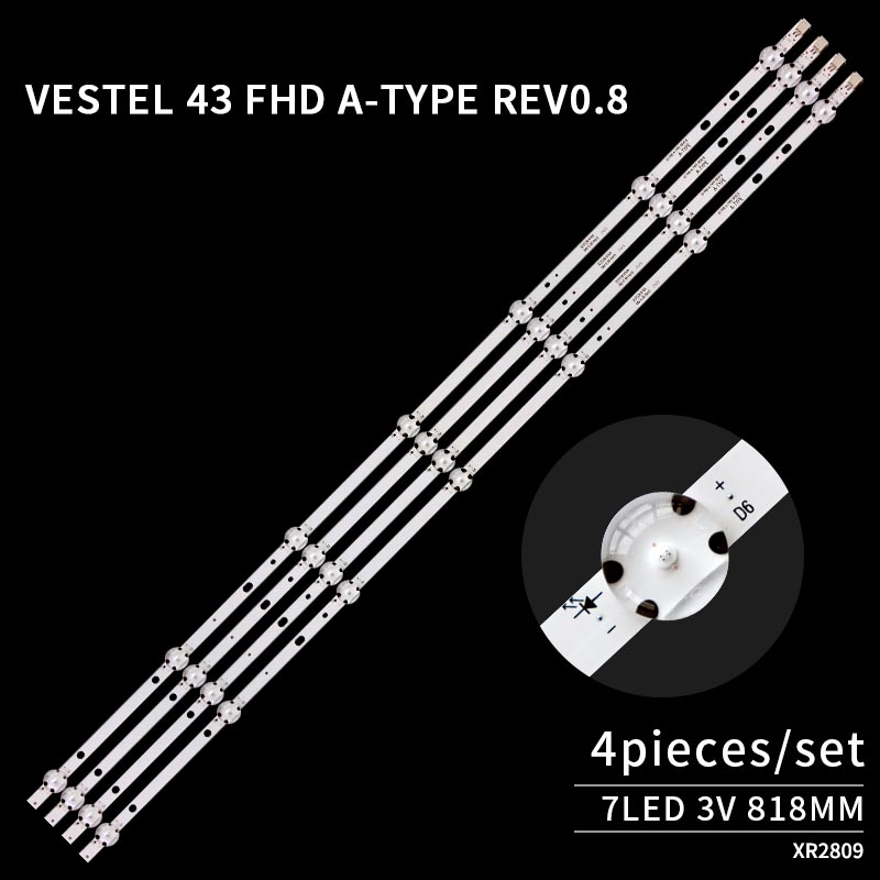 LED TV Backlight strips VESTEL 43 FHD A-TYPE REV0.8 17DLB43VER1-A SVV430A50_56_B_Rev00_200228 for 43HL500UY
