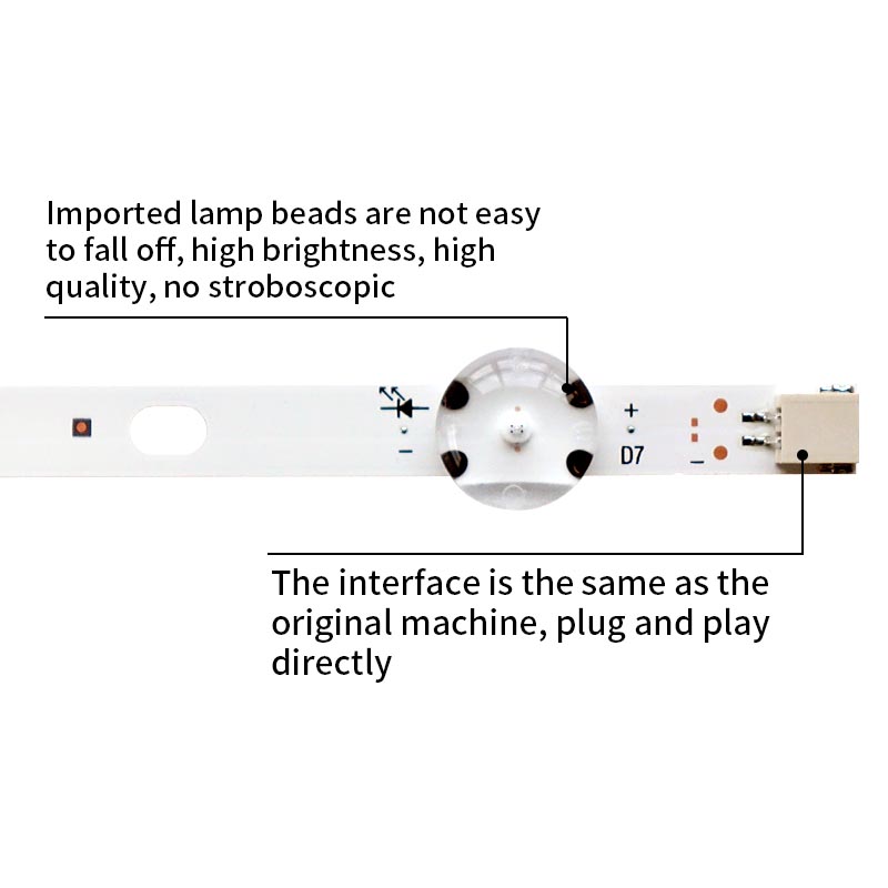 LED TV Backlight strips VESTEL 43 FHD A-TYPE REV0.8 17DLB43VER1-A SVV430A50_56_B_Rev00_200228 for 43HL500UY