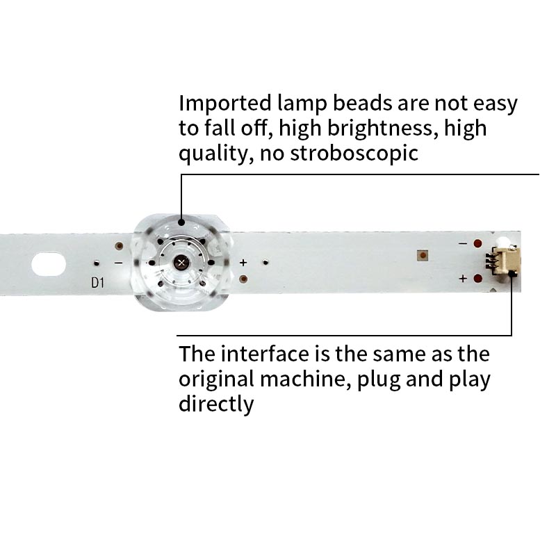 LED TV Backlight strips CEJJ-LB750Z-7S1P-M3030-P-3/12 UV140C3PC12X for 75PUF6894/T3 75U2