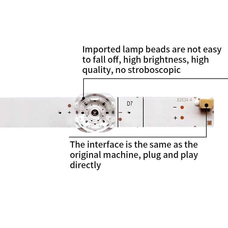 LED TV Backlight strips 4708-K75WDE-A3113N61 K750WDE A3 for 75 inches
