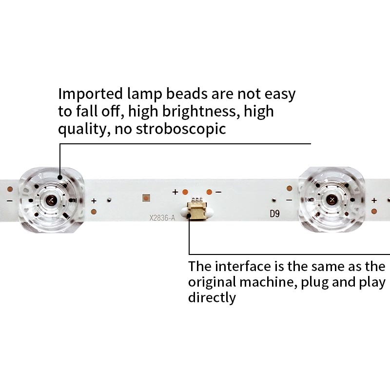 LED TV Backlight strips JL.D425B1330-003AS-M_V02 HD425X1U71-T0 2019080201 for HD425X1U71 43A7100F