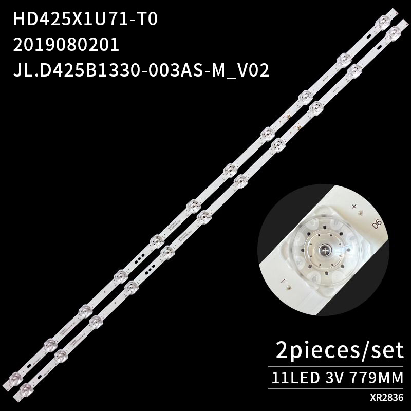 LED TV Backlight strips JL.D425B1330-003AS-M_V02 HD425X1U71-T0 2019080201 for HD425X1U71 43A7100F
