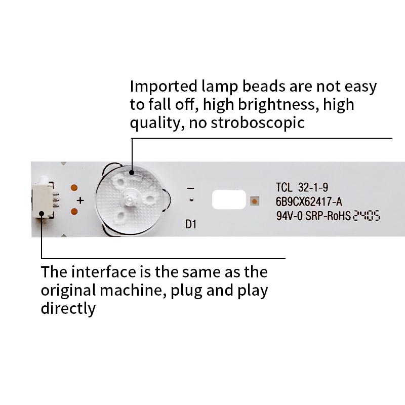 LED TV Backlight strips 32-1-9 4C-LBT3209-YH1 PD5XBZ for LE32A390P Dl3260(A)W Dl3260