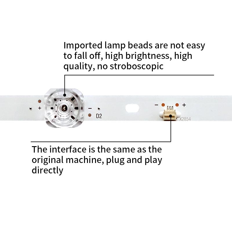 LED TV Backlight strips JS-JP32B71061ED.112 (20929) R72-32D04-038 548121T.30068.2P for 32 inches