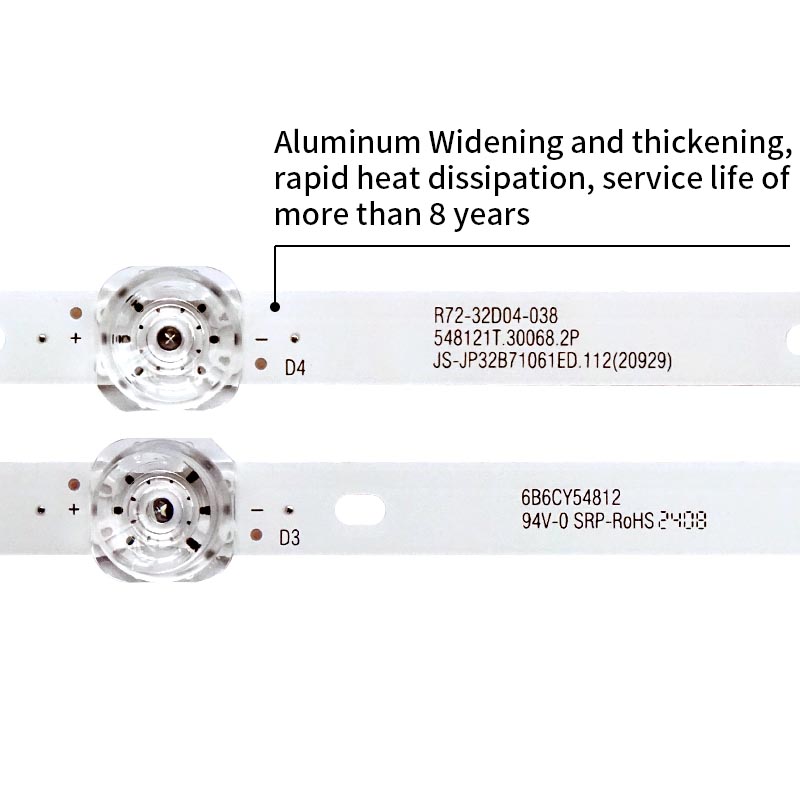 LED TV Backlight strips JS-JP32B71061ED.112 (20929) R72-32D04-038 548121T.30068.2P for 32 inches