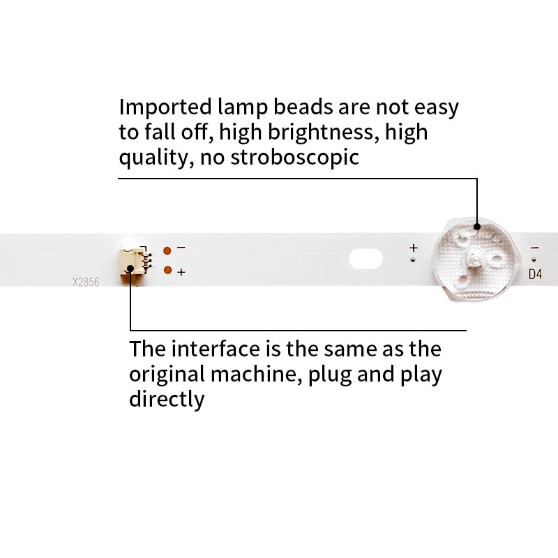 LED TV Backlight strips HS-415D3003V2W7C1B75110M-CM-A N0.2 for 42 inches tv 7LED 3V 750MM