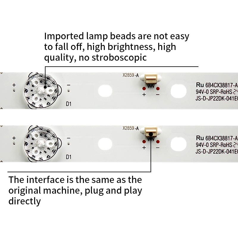 LED TV Backlight strips JS-D-JP22DK-041EC (70421) MS-L1628 E22F2000 MCPCB 24D3006V2W4C1B41618M0