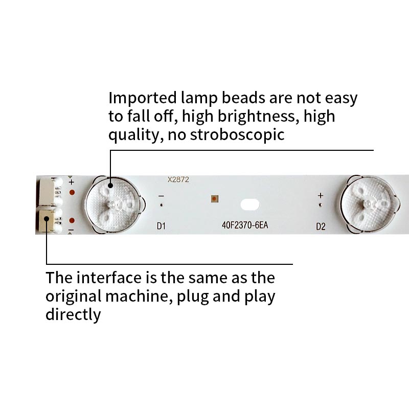 LED TV Backlight strips 4C-LB400T-TH1 006-P2K1793B 40F2370-6EA KG5XD7 for LED40C720J 40L1550C L40F3309B