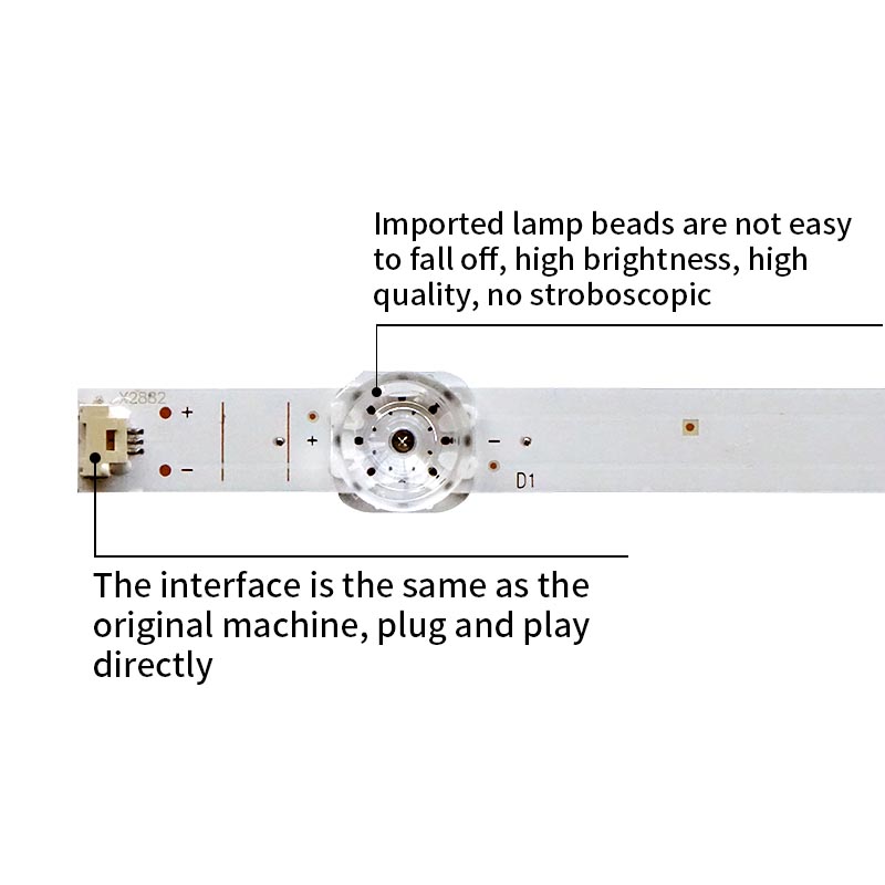 LED TV Backlight strips 5800-W55000-OP00 SW55D10-ZC56AG-01D 5S1P VER02.00 20200527 for 55A20