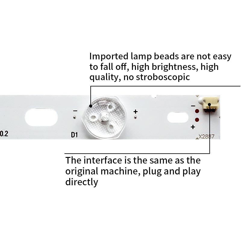 LED TV Backlight strips IC-B-TBAC39D192 EBJ08E01DT00S37G38288 F140 M9(P40) for 39PFL5708 39PFL4398H
