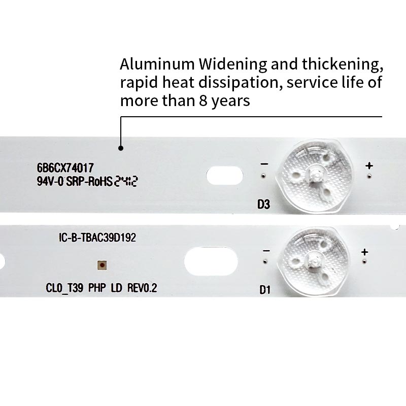 LED TV Backlight strips IC-B-TBAC39D192 EBJ08E01DT00S37G38288 F140 M9(P40) for 39PFL5708 39PFL4398H