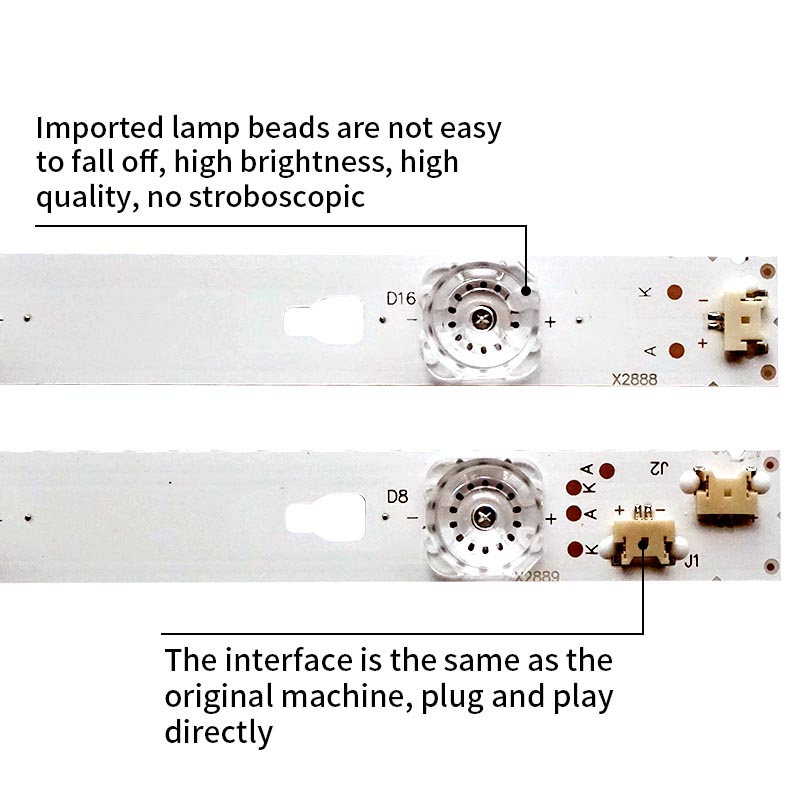 LED TV Backlight strips LED55D08A-ZC14DFG-04 30355008228 for LS55H610N F55Y LED55D8D-01