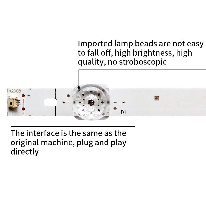 LED TV Backlight strips CRH-BK85Y3U513030T1609157-REV2.3 HD850Y3U51-TA+20210050701+BK85Y3 for 85A6H 85A7H 85A76H