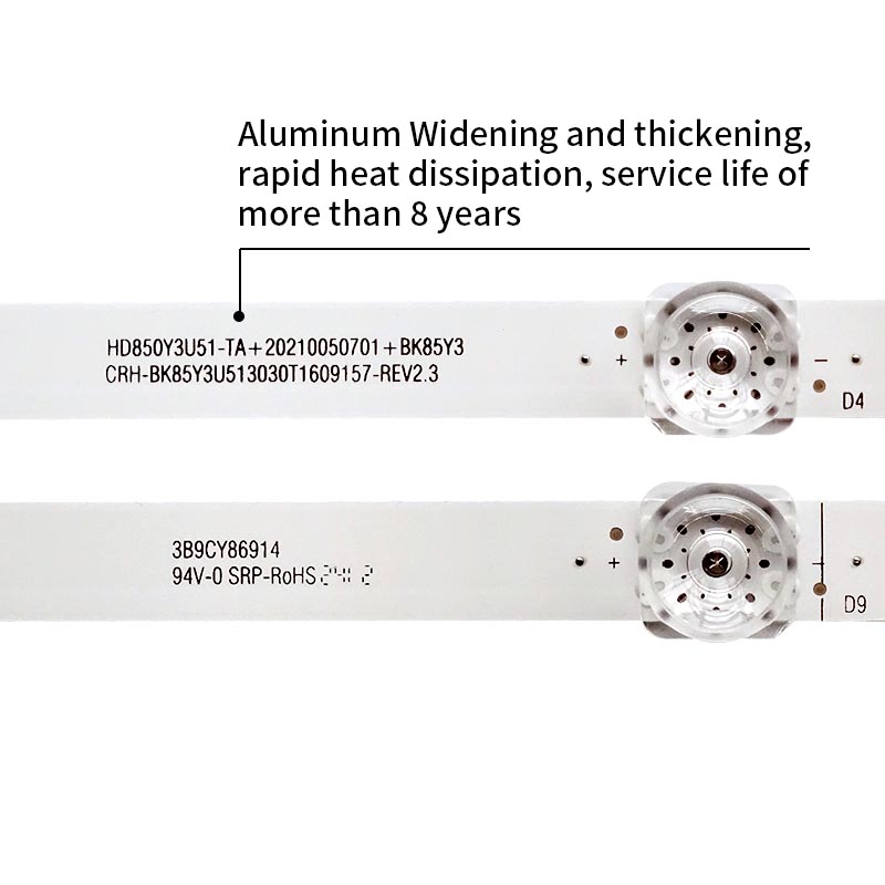 LED TV Backlight strips CRH-BK85Y3U513030T1609157-REV2.3 HD850Y3U51-TA+20210050701+BK85Y3 for 85A6H 85A7H 85A76H