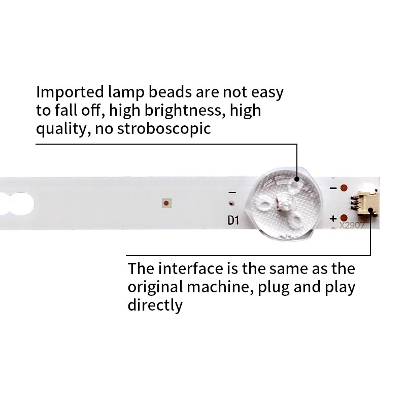 LED TV Backlight strips MS-L2794 V1 MX32D06-ZC22AG-16E 303MX320053E for H32D7300K H32D7200K