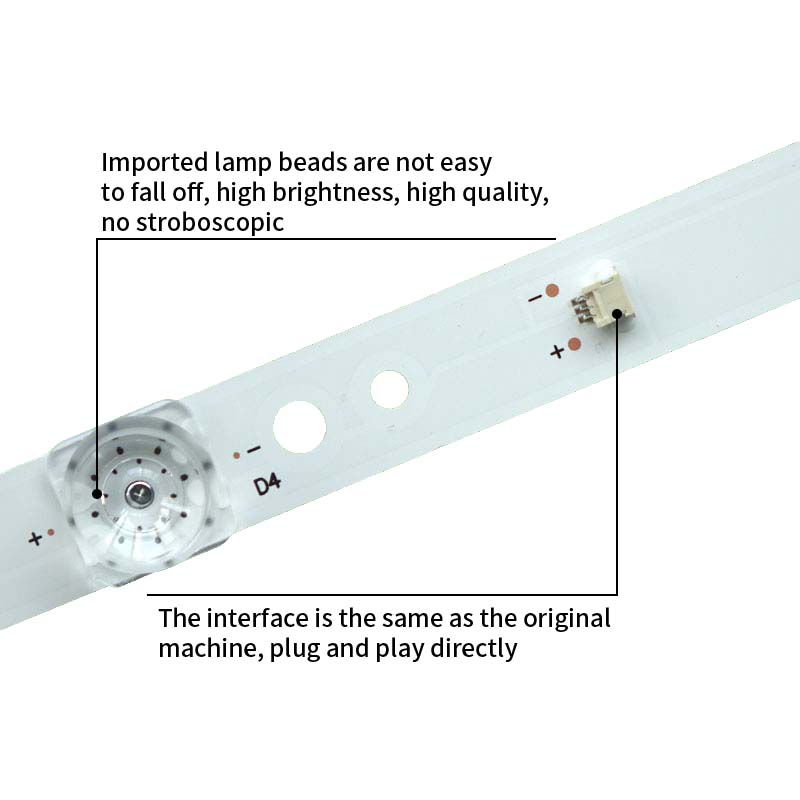 LED TV Backlight strips 4708-K500WD-A3113N01 for LE50UHD20 50UK950 50D1UDVB