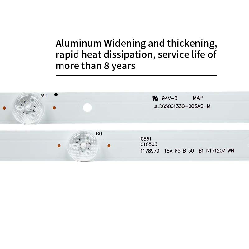 LED TV Backlight strips JL.D65061330-003AS-M SVH650A53 for HD650K3U31 65R6D 65H6D LED65M5000U HD650M5U52-B1\S0\GM\ROH