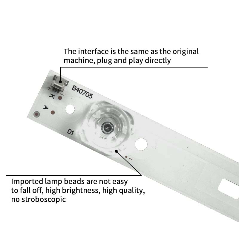 LED TV Backlight strips SW43D05-ZC14CG-03 CRH-A4335350501495REV1.1B for LED-43B800S 43E390E