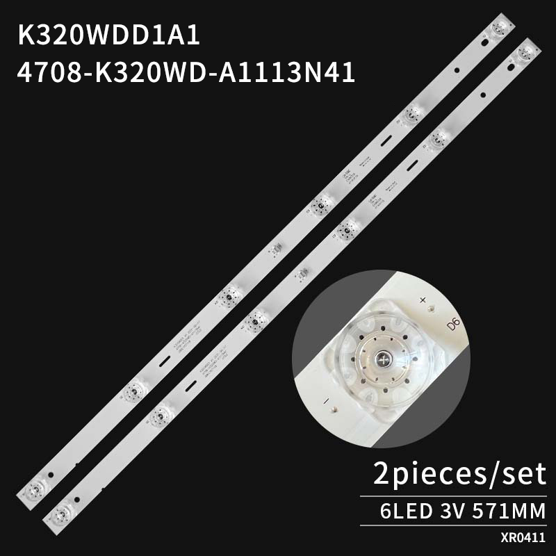 LED TV Backlight strips 4708-K320WD-A3113N41 K320WDD1 A1 for 32M3080 32HS522AN 32M3080 32PHF566