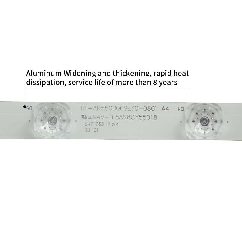 LED TV Backlight strips RF-AK550006SE30-0801 A4 CSOT55LB55_LED3030_V0.5 for BDL5530QT