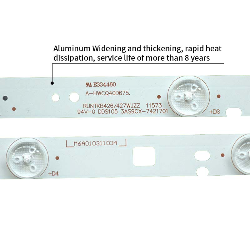 LED TV Backlight strips RUNTKB426/427WJZZ 11573 A-HWCQ40D675 for LC-40LE265M LC-40LE275T