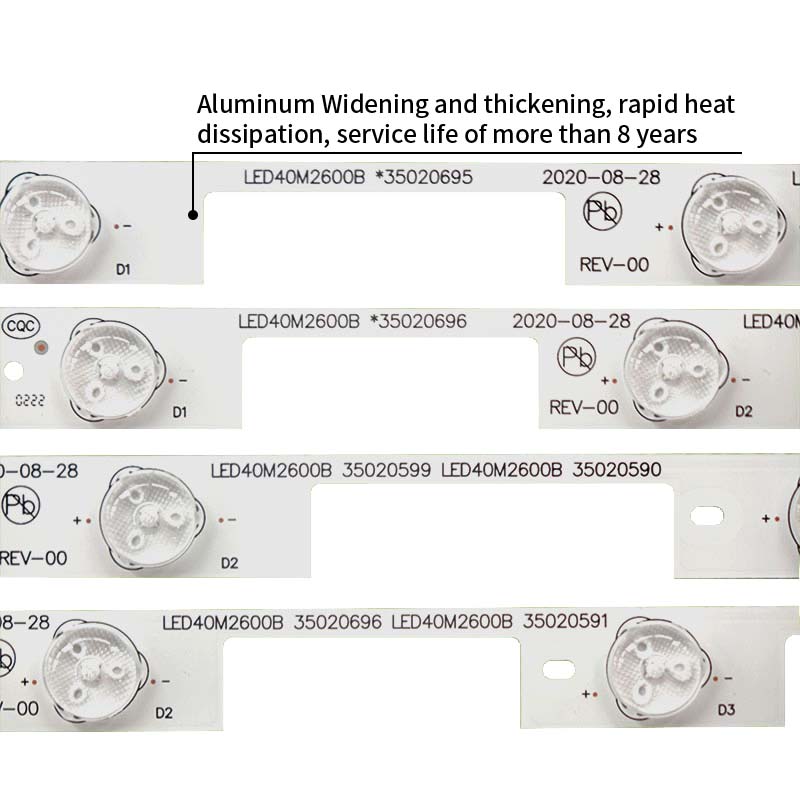 LED TV Backlight strips LED40M2600B 35020695 35020696 for LED40R6200U LED40F2600C LED40M2600B