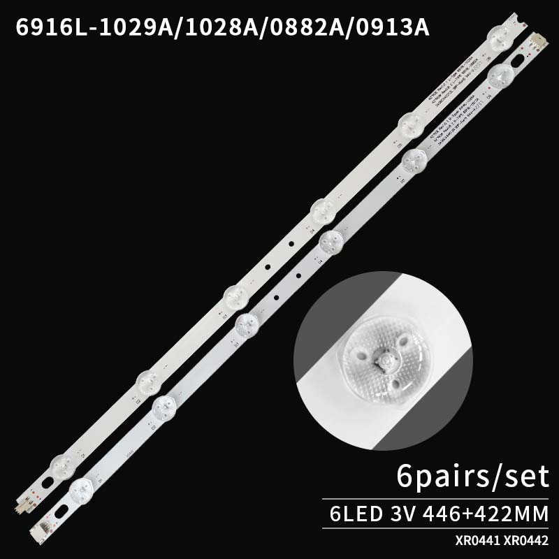 LED TV Backlight strips 42 ROW Rev0.8 2 R-TYPE 6916L-0913A  42 ROE Rev1.0 1 Type B 6916L-1028A for 42LS3400-CE 42E7BRD