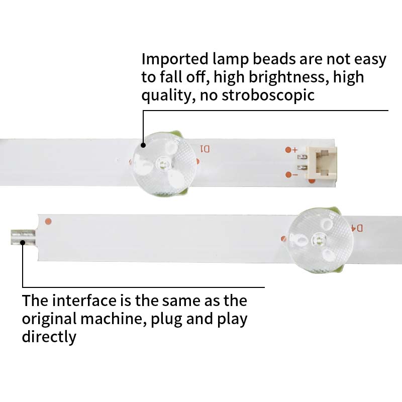 LED TV Backlight strips 49 V14 DRT Rev0.0 L1-Type R1 L2 R2 for 49E730A